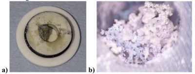 crystaline byproduct from adamantane plasma testing